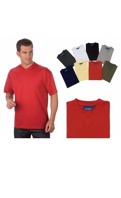Pack of 2 Combed Cotton V-Neck T-Shirt